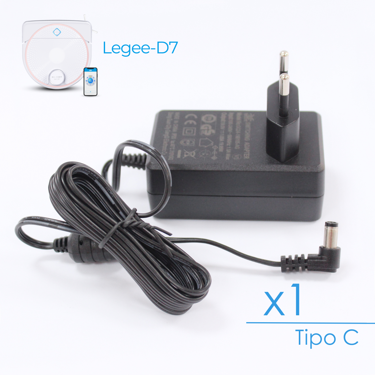 Adaptador de corriente de base de carga HOBOT LEGEE-D7