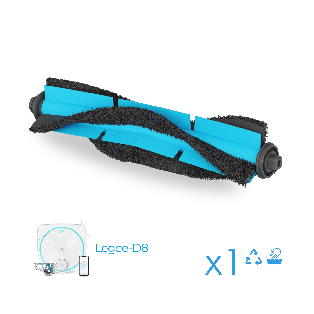 Cepillo central Hobot Legee-D8 ECO Compactor y Pro