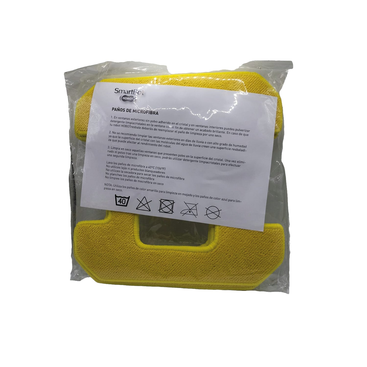 Pack 3 unidades de paños (HOBOT 268) suaves para la limpieza en mojado